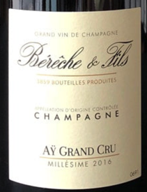 Bereche & Fils Ay Grand Cru 2016